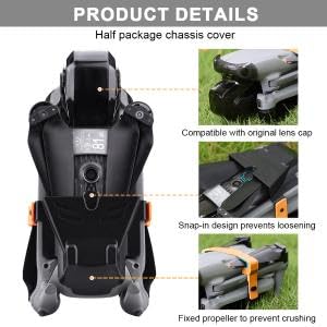 ZORBES Propeller Holder for DJI Air 3S Drone with Snap Button Strap and Soft Silicone | ABS Bottom Protection