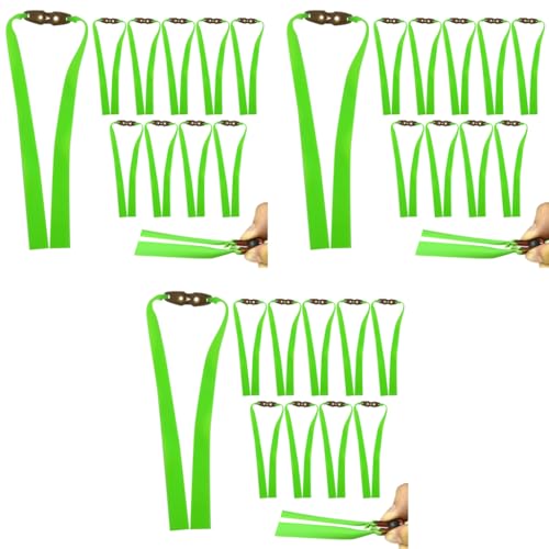 Proberos® 30PCS Slingshot Flat Rubber Band 0.8mm Wide 9.45 inch Length Thicken Bands Replacement Catapult Elastic Bungee