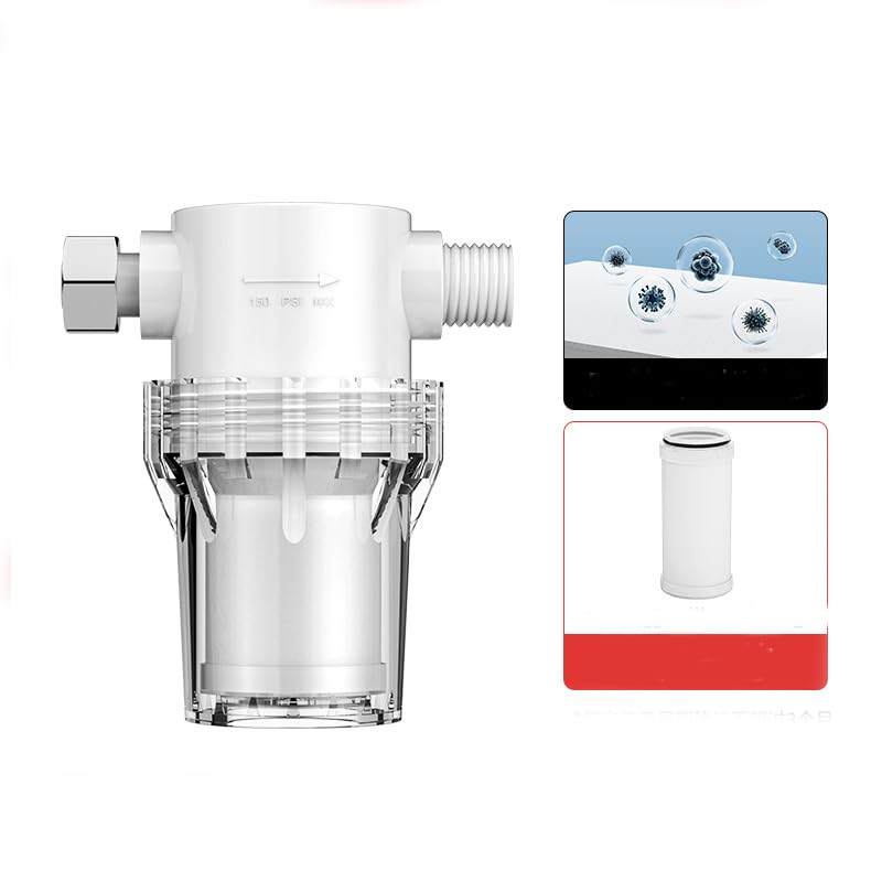 HASTHIP® Water Filter, 1/2''Twist-On Pipe Strainer, Nylon PA66 cover, PC bowl, 304 Stainless Screen (1/2'' 80 Mesh Male water filter)