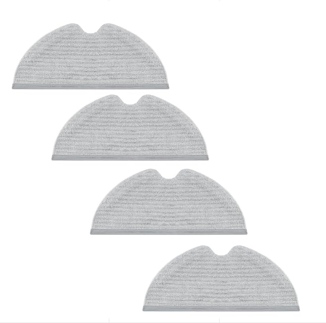 HASTHIP 4Pcs Replenishment Kit Mop Cloth for Drea*me D9/D9 Pro/D9 Max /F9/F9 Pro/L10 Pro Robot Vacuum Cleaner, Replacement Accessories Cleaning Tools Washable and Reuseable Absorbent Mop Pad