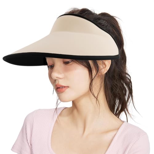 PALAY Sun Hats for Women Wide Brim Cap Beach Hat for Women Cool Ice Silk Sun Visor Summer Hats for Women UV Protection Lightweight UPF 50+ Non-crease Foldable Sport Hat for Running, Golfing, Tennis