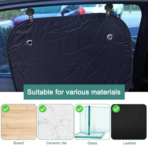 STHIRA® Multi-Purpose Suction Cup Organizer, Car Sunshade Cloth Fixing Clip, Refrigerator Message Papers Clamp, Souvenir Clip