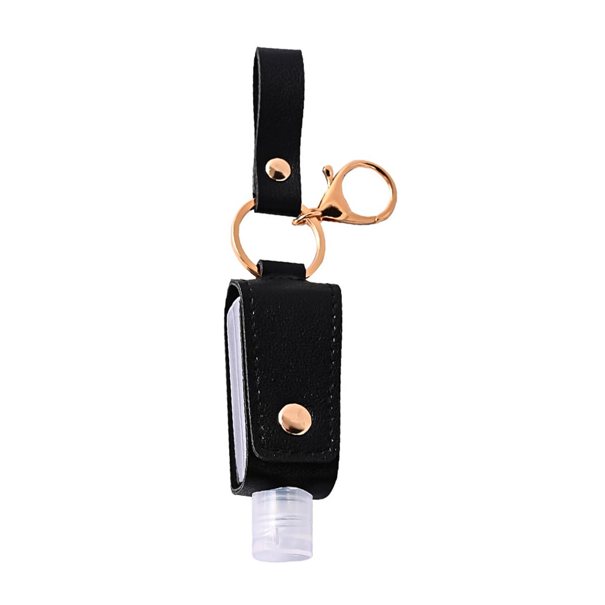 ZIBUYU Keychain for Car and Bike with Hand Sanitizer Holder Empty Bottle Small Size Refillable Cosmetic Containers for Handbags, Purse, Backpack Keychain for Bags Boys & Girls - 1