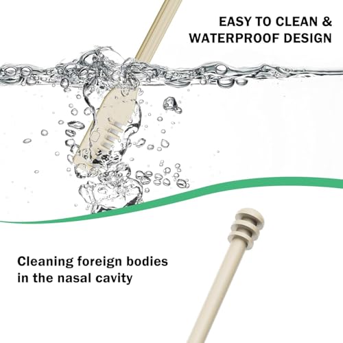 HANNEA® 6PCS Manual Nose Hair Trimmer for Women Portable for Man Handheld 360 Degree Rotating Double Head Remover 2 in 1 Cleaner Tool