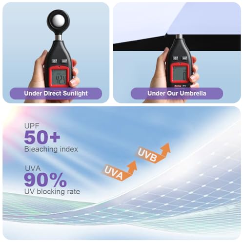 Venzina® UPF 50+ Sun Umbrella Pocket Black Coated Liner Fiberglass Ribs Design Fashion Folding Travel Lightweight with Rubberized Loop Handle Purple 3PCS