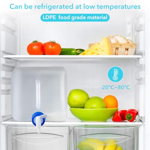 Optifit® 20L Collapsible Portable Water Storage Tank with Faucet BPA-Free Emergency Container for Camping RV Travel Outdoor Activities Leakproof Durable Design 2PCS