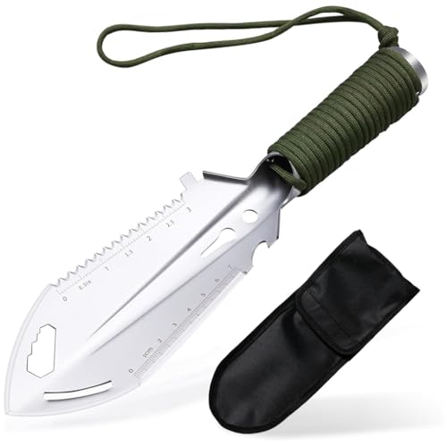 HASTHIP All-In-One Sturdy Multifunction Gardening Shovel, Durable Versatile Digging Tool With Firm Grip Ideal for Compost Mixing, Agriculture, Plant Care & Gifting (Multi-Tool Design)