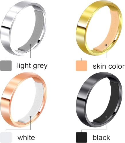 MAYCREATE® 16 Sheets Ring Size Adjuster 4-Color EVA Ring Adjuster for Loose Rings, Multi Size Customized Rings Adjusters Set Removable Adhesive Ring Tightener for Loose Ring