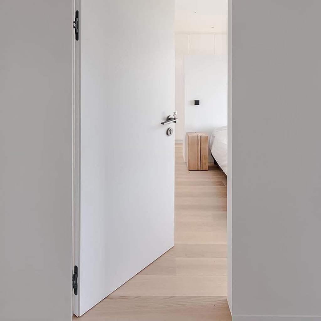 Serplex® Hidden Door Hinge, Invisible, Concealed, Secret 3-Way Adjustable Black Hinge for Doors (2PCs)-Floral Print