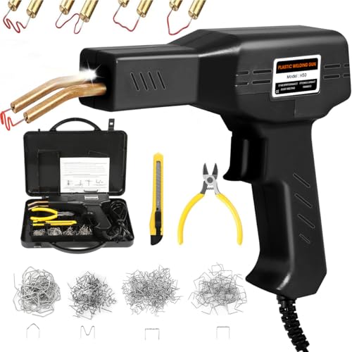 HASTHIP® Soldador de Plástico,50W Plástico Soldadura Máquina con 800pcs Grapas
