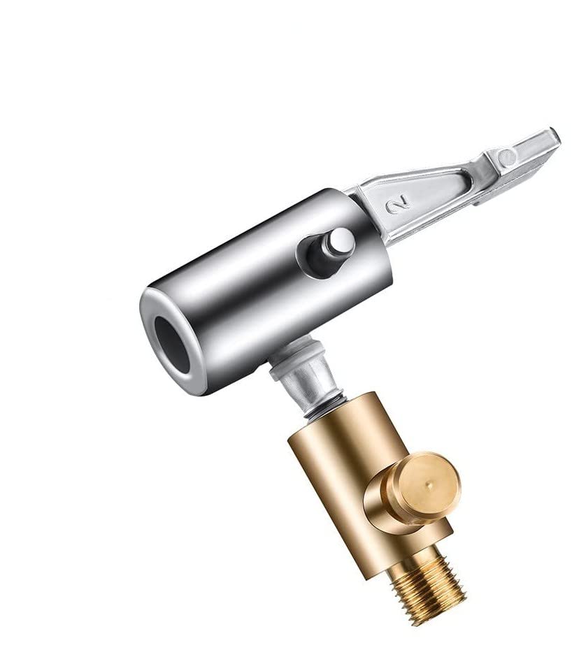 ZIBUYU Universal Car Air Pump Adapter for Tire Inflation with Thread Lock Brass Connector | Fits Cars and Motorcycles
