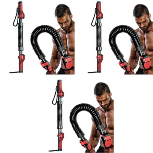 Proberos® Power Twister Bar Arm Advanced Training 110lbs-154lbs High Strength Resistance for Upper Body Toning Chest Arms Shoulders Home Workout Gear 3 PCS