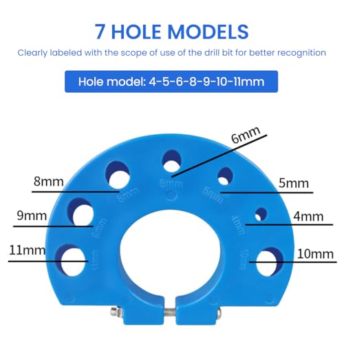 Serplex® Drill Bit Sharpener for Multi Sizing 4mm-11mm Twist Drill Bits Grinding Attachment Power Sharpeners Multi-Size Grinder for Giant Blade Angle Grinder 3 PCS