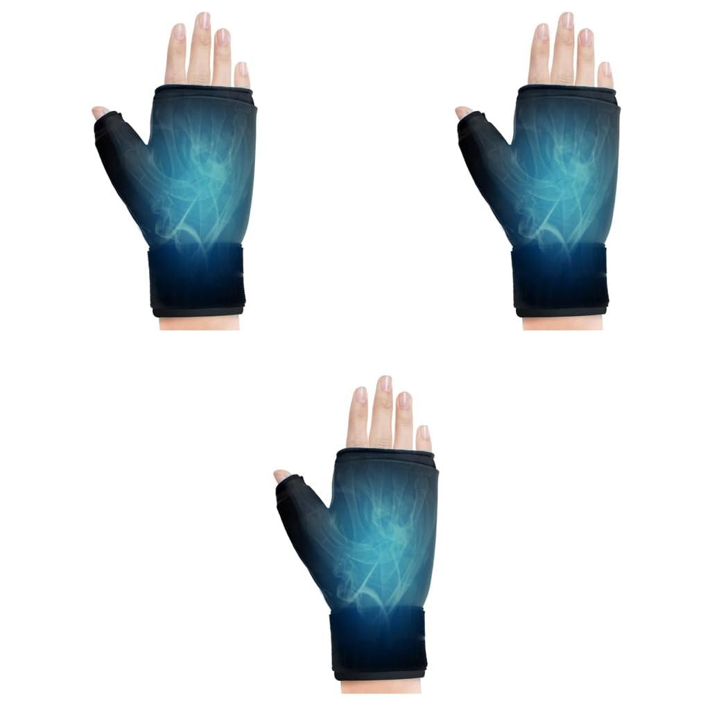 HANNEA Finger Arthritis Compression Gloves for Pain Relief Featuring Ice Gel Pack 3PCS