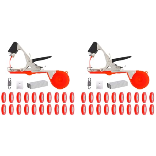 HASTHIP® Plant Tying Tape Machine Gardening Twist Ties for Climbers Branch SK5 with 20 Rolls Cable Ties 1 Box Staples 2 PCS