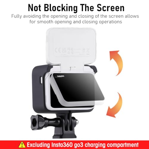 ZORBES Frame Case for Insta360 GO 3 Anti-Scratch Protective Frame with Mount Adapter Insta360 GO 3 Thumb Camera Frame Case Insta360 GO 3 Accessory, No Insta360 GO 3