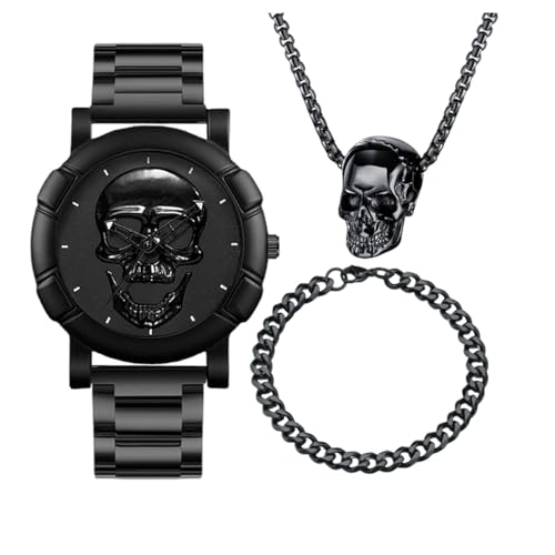 Proberos® Skull Watch Bracelet（Black ）