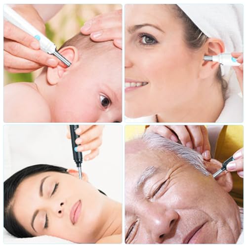HANNEA® 60PCS Silicone Tips for Ear Wax Remover Replacement Endoscope Removal Tool 12mm Length Universal Visual Removers