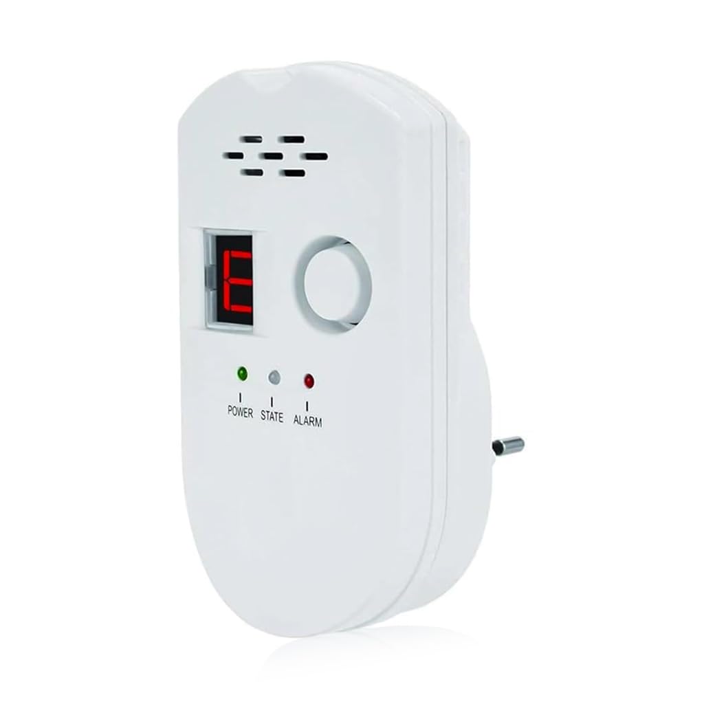 Serplex Kitchen Gas Detector for Natural Gas and Propane with 85dB Alarm | Digital Display