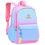 PALAY® School Backpack for Girls Large School Backpack for SchoolGirls 6-12 Years Old Colorful Gradient Pink Fashion Primary Schoolgirls Backpack School Gift, Christmas Gift Rakhi Gift