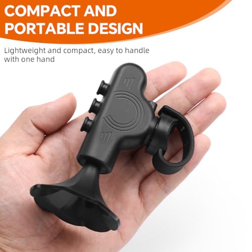 Proberos® Electric Bike Horn USB Retro Mini Trumpet Loud 120dbs 5 Switchable Ringtones Handlebar Honk with Silicone Fastener Strap Riding for Scooter Motorcycle Bicycle 3PCS