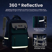 PALAY® School Bags for Boys & Girls Waterproof School Backpack For Travel, Camping, Burden-relief School Bag for Kids Girl 6-12 Years Old Casual Backpack