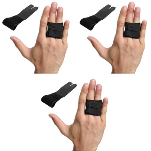 Proberos® Finger Splint for Pain Relief Dual Support for Basketball Volleyball Player Athletes Trigger Fix Straightening Fracture Corrector L 3PCS