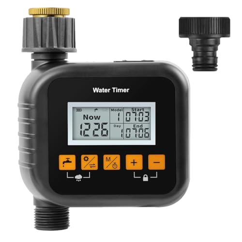 ORTIZA® Smart Water Hose Timer - Automatic Drip Irrigation System - Outdoor Garden Watering System Lcd Digital Watering Timer Plant Devices Universal Sprinkler Timer/Irrigation