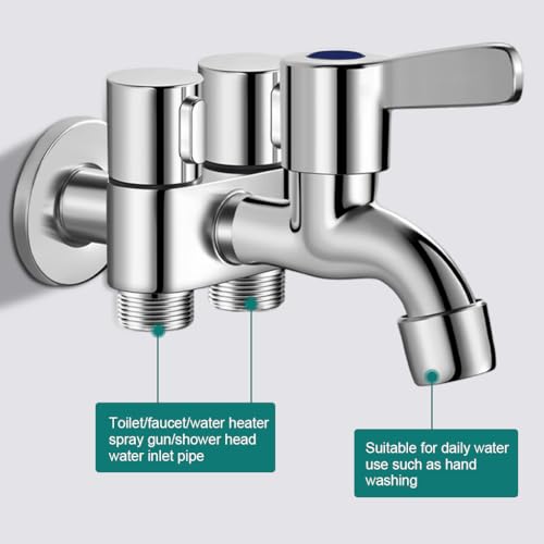 HASTHIP® One in three out washing machine faucet three-way spray gun toile