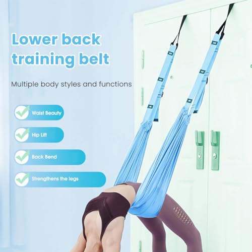 Proberos® Yoga Stretching Strap, Elastic Yoga Stretching Strap, Sectional Hoop Yoga Strap for Physical Therapy, Pilates, Yoga, Dance & Gymnastics Exercise