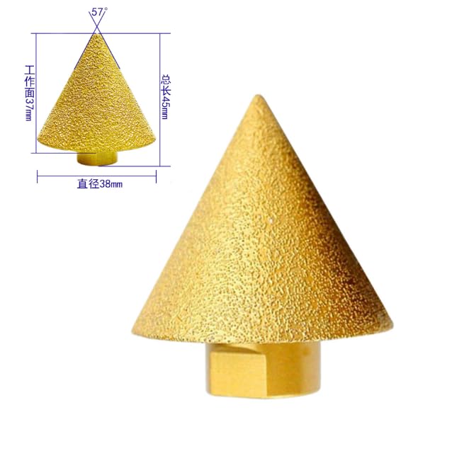 Serplex® M10 Diamond Drill Bit 38mm Dia Chamfer Drill Bit for Deburring, Centering, Aligning, Reaming
