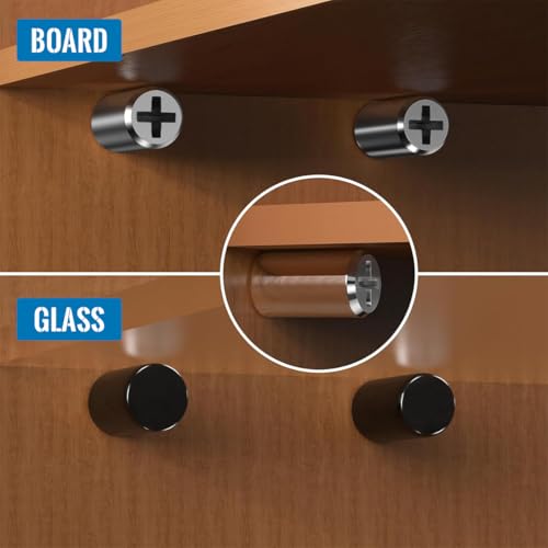 HASTHIP® Shelf Support Pegs Pins with Anti-Slip Silicone Sleeve for Kitchen Cabinet Cupboard Bookcase Closet Wooden Case Black 2PCS