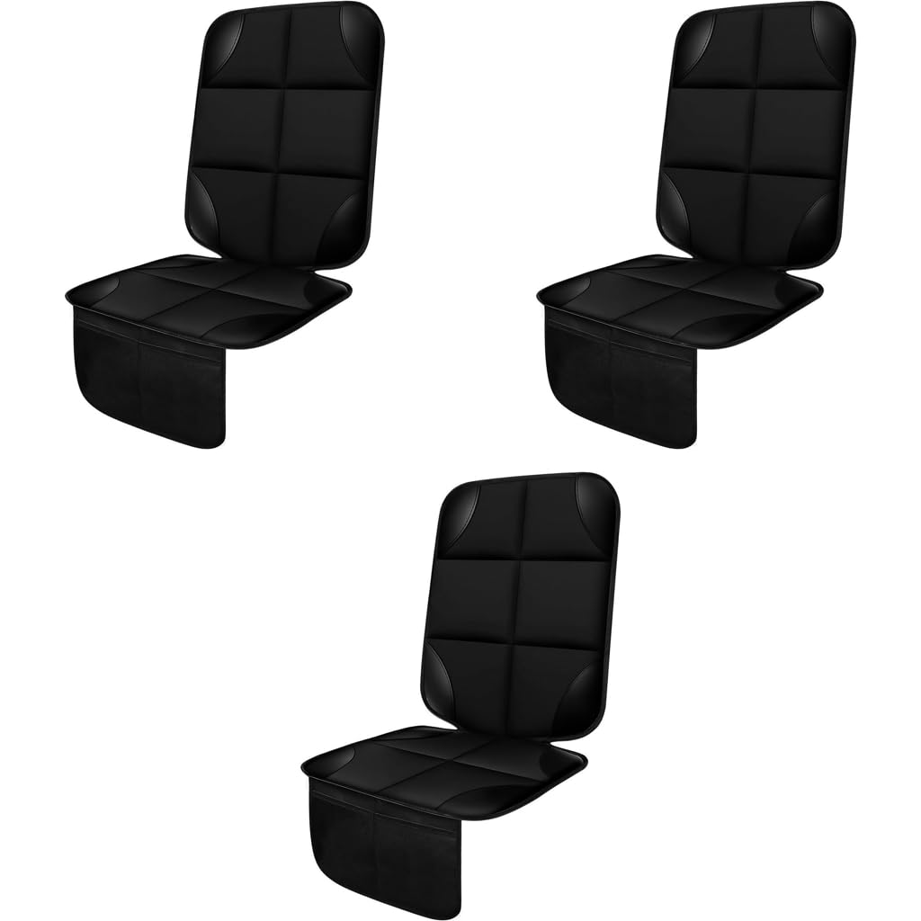 STHIRA Car Seat Cover Protector for Children and Pets with 2 Storage Pockets | Waterproof 600D Fabric 3PCS Set