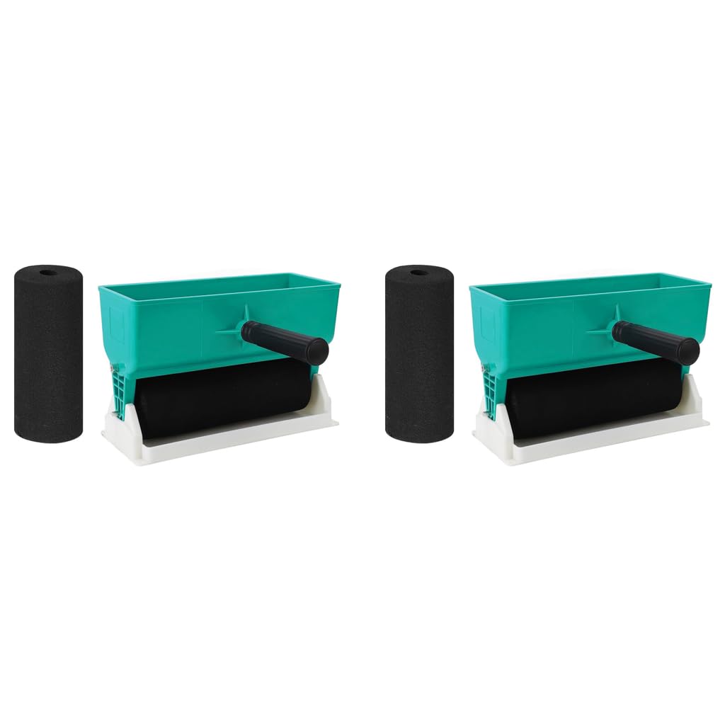 Serplex Glue Applicator Roller for Woodworking and DIY Coating featuring 9 in Dual Foam Wheels | Handheld 460 ml Tool