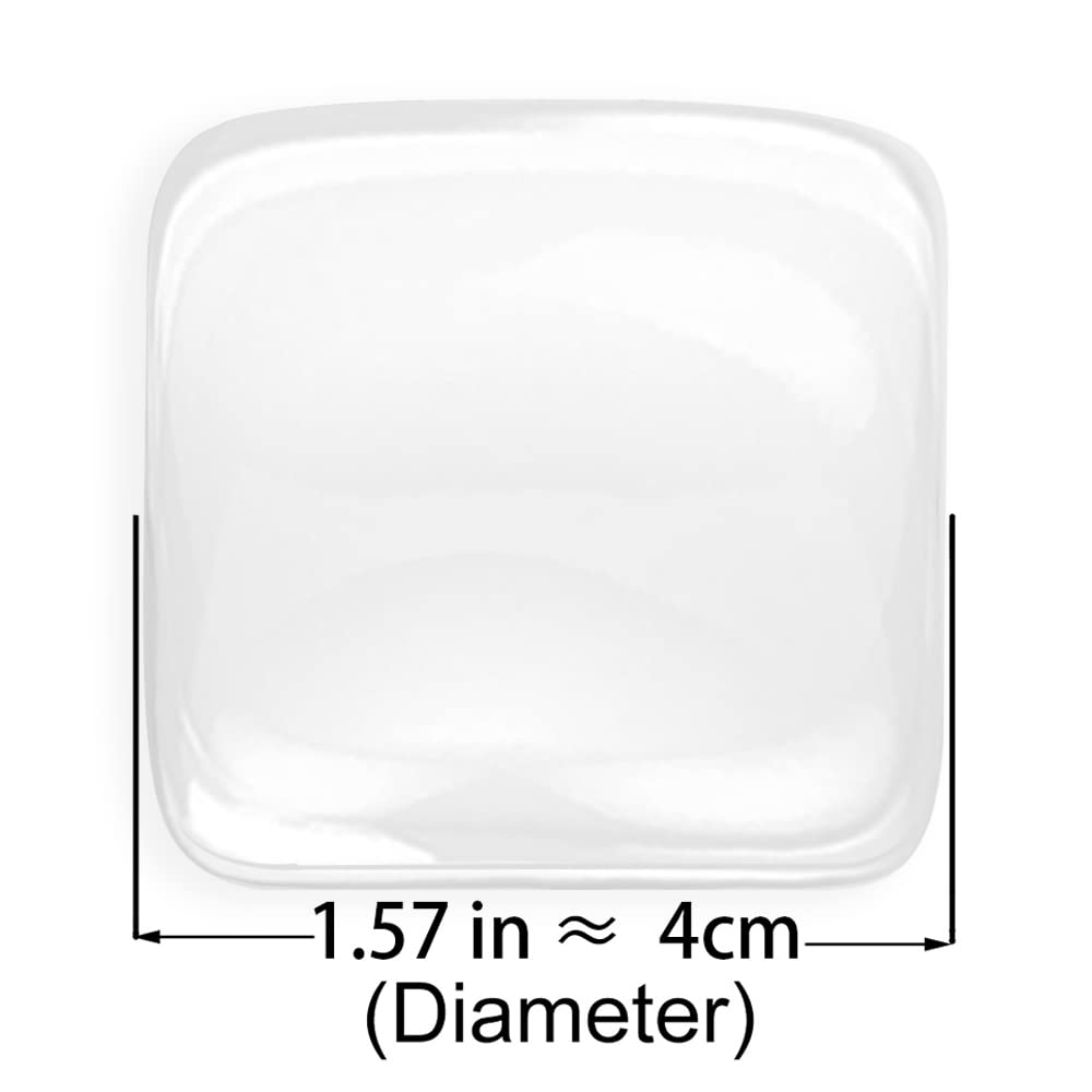 ZIBUYU Door Stopper for Home featuring Thick Square Clear Rubber Gel Bumpers 18PCS