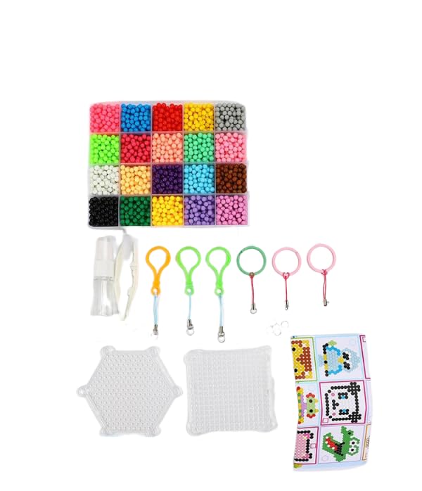 PATPAT® Non-Iron Fuse Beads Kit 3000 Pcs Beads in 20 Colors Unlimited Creativity
