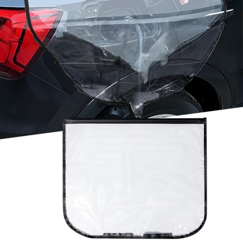 STHIRA® Magnetic Waterproof Cover for EV Charger Plug, Clear Magnetic Waterproof Cover for EV Charging Connector on Battery Electric Vehicle, Plug-in Hybrid Electric Vehicle