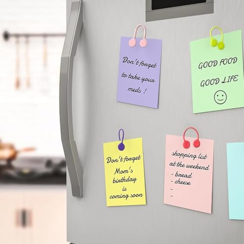 ZORBES® 10Pcs Magnetic Cable Ties, Reusable Cable Organizers Earbuds Cords USB Cable Manager Keeper Wrap Ties Straps Bookmark Clips Noticeboard Fridge Magnets for Office, School, Home Organization