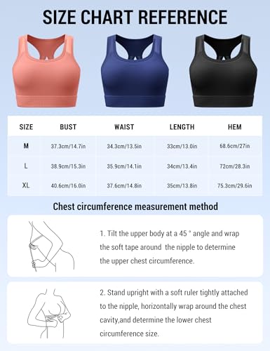 Venzina® Yoga & High Impact Running Sports Bra for Women Breathable Mesh, Removable Pads I Longline Racerback Workout Crop Top for GymDance, Black-XL