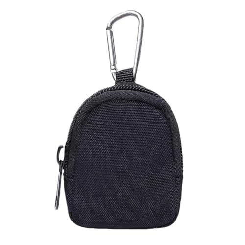 Proberos® 1 Pack Tactical Coin Purse - Military Pocket Keychain Pouch as Mini Tool Organizer Car Key Waist Case Earphone Backpack Accessory Pouch-Black