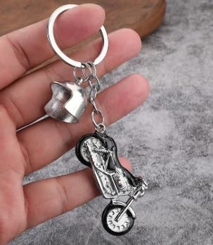 STHIRA® Metal Motorcycle Key Chain, 3D Motorcycle Key Ring Present, Cool