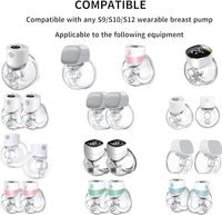 SNOWIE SOFT® 20mm Breast Pump Part for Spectra S1/S2 Breast Pump, Wide Neck Pump Unit for Spectra Breast Pump, Spectra Breast Pump Replacement Accessory