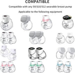 SNOWIE SOFT® Breastmilk Collector Cup Wearable Breast Pump Accessories Replacement Parts Milk Collector Cup, Compatible with S9/S10/S12 Wearable Breast Pump Linker Flange, Overall Collector Cup 24MM