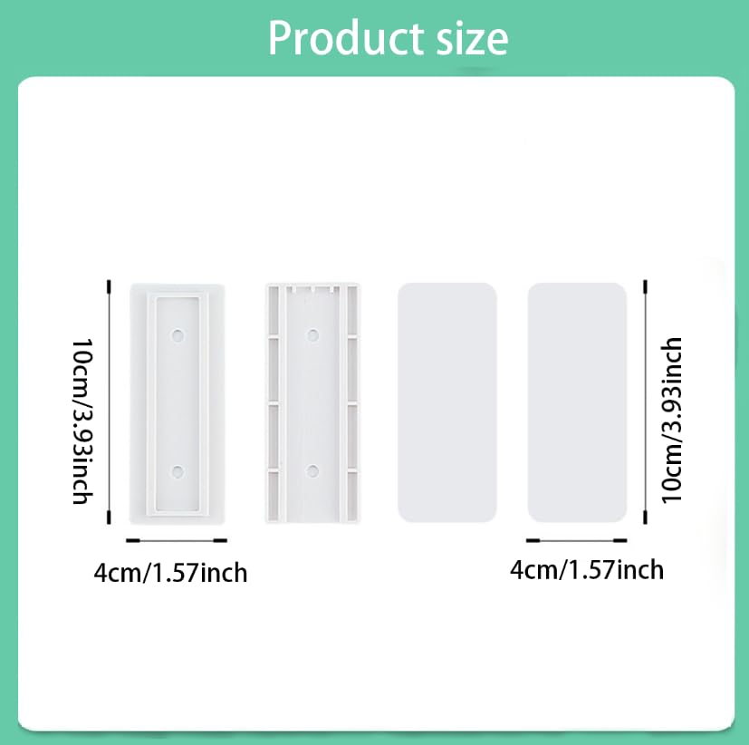 ZIBUYU Power Strip Holders for Wall and Desk Use featuring Punch Free Adhesive | 2 Pack Removable Mounts