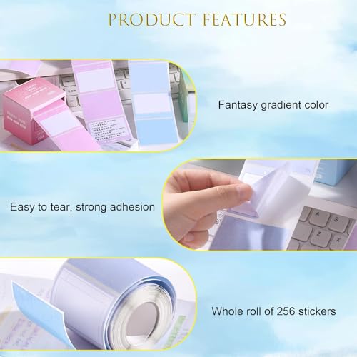 ZIBUYU® 1.7 X 2.4 Inch Sticker Roll with Pull-Out Distribution Box