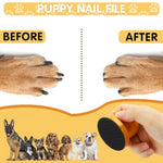 Qpets® Dog Nail Filer, Manual Dog Nail File Board Cat Dog Grooming Tool, Stress Free Cat Dog Claw Care Nail Filing for Dog Nail Grinder Wooden Handle Dog Nail Filer