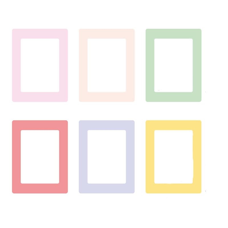 HASTHIP® 6-Color Magnetic Photo Display 4.8''x6.3'' Photo Holder, Full Magnetic Backing, Family Photo Frame, Reusable Photo Frame Holder, Pack of 6