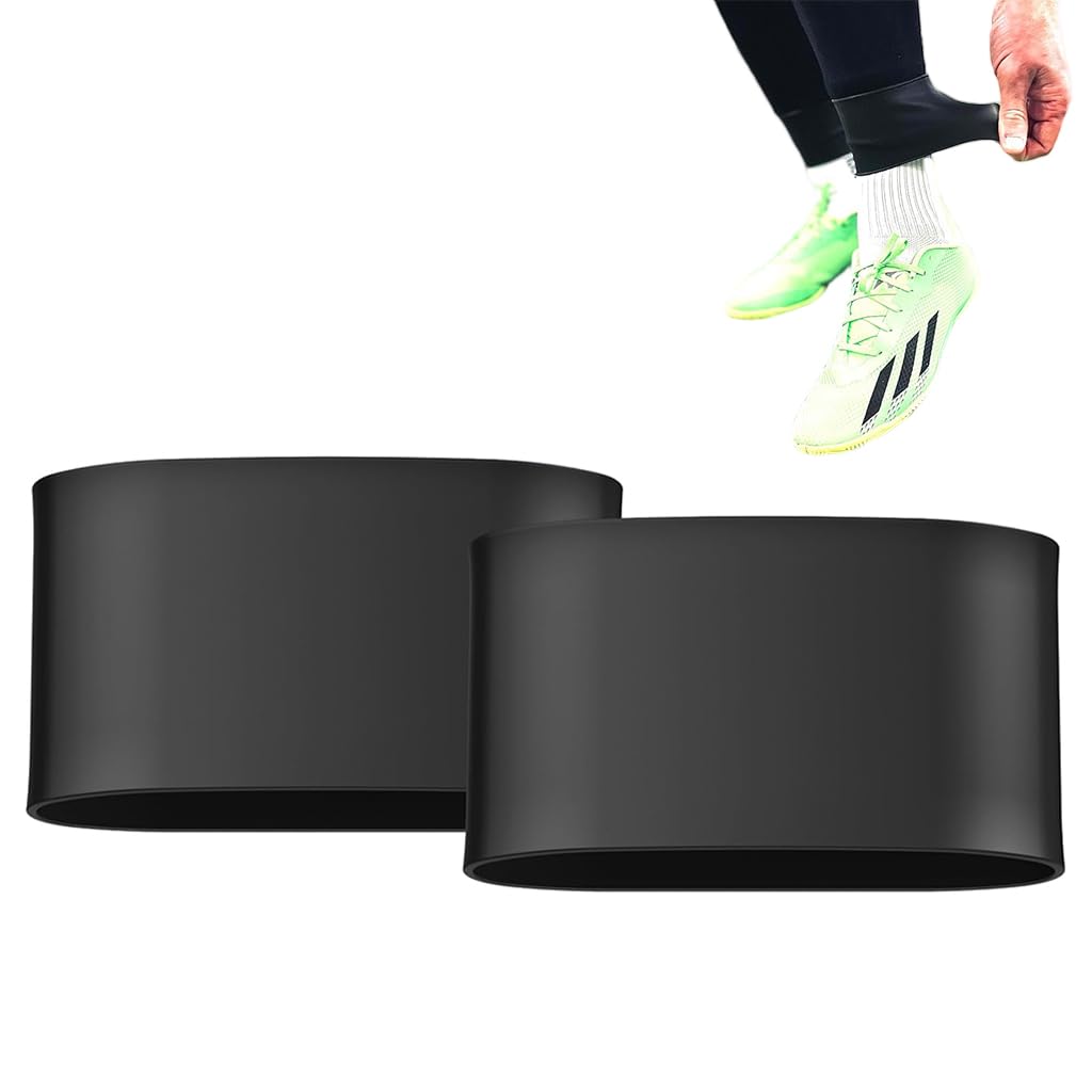 Proberos Silicone Shin Guard Straps for Training with 60mm Loop | Stretchy Support Bands for Kids