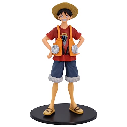 PATPAT® Luffy Action Figure Desk Decoration Anime Action Figure, Anime Figure Statue One Piece Anime Action Figure Room Decor Gift for One Piece Fans Birthday Gift Party Favor