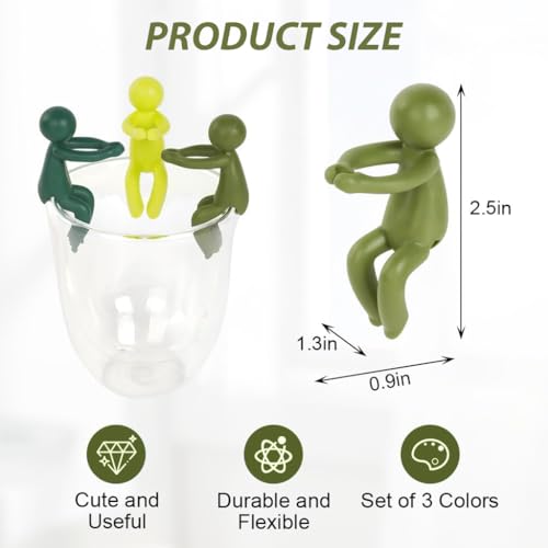 HASTHIP 3Pcs Cartoon Garden Plant Support - Creative Hydroponics Plants Holder - 2.5 in Plant Support for Climbers - Garden Decoration Items - Suitable for Glass Growing Cup & Glass Tube